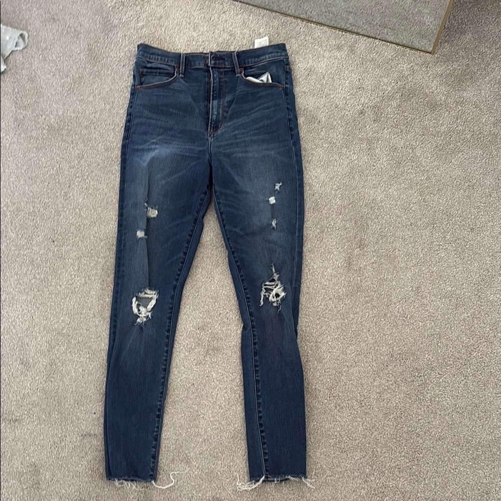 Abercrombie distressed Blue Jeans
